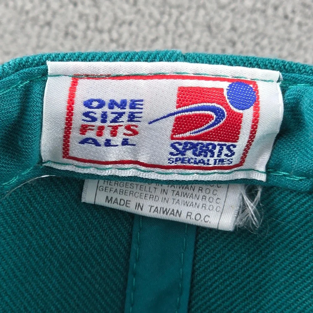 Sports Specialties Miami‎ Dolphins Snapback Hat Mens Teal Vintage 90s NFL OSFA